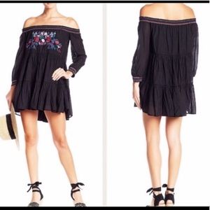 Free People Long Sleeve Mini Dress